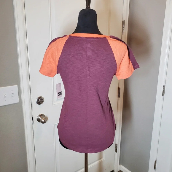 NWT SO Juniors Size Medium Short Sleeve Shirt Plum Prune - Picture 14 of 16